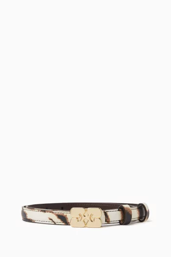 Small Kat Zebra-print Belt