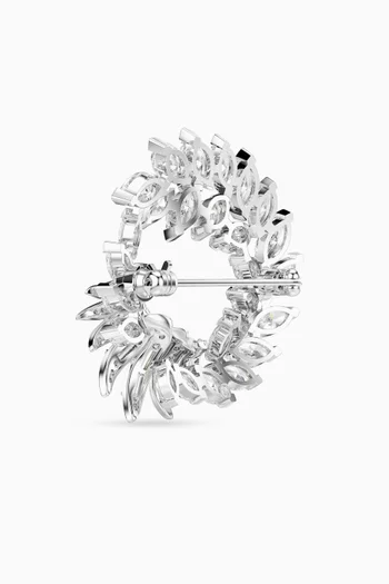 Mesmera Brooch in Rhodium-plated Metal