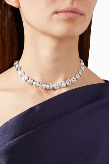 Una Angelic Necklace in Rhodium-plated Metal