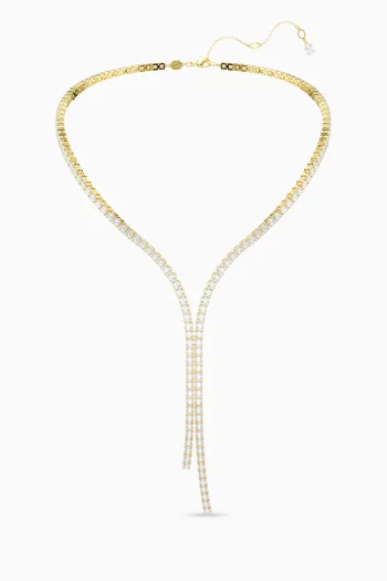 Matrix Y Necklace in 18kt Gold-finish Metal