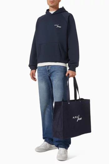 x FRGMT. Je Sors Ce Soir Shopping Bag in Organic Denim