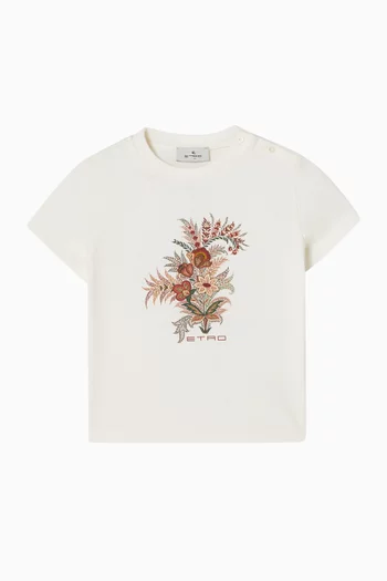 Graphic-print T-shirt in Cotton