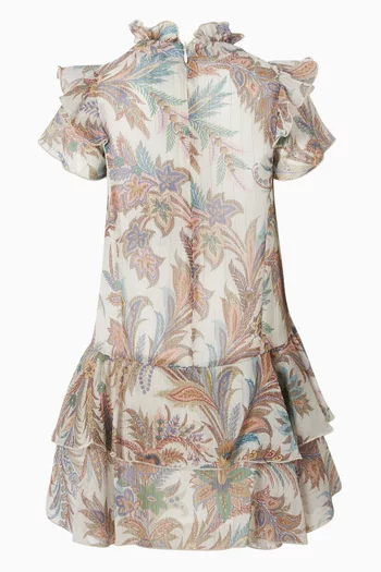 Botanical Toile Print Dress