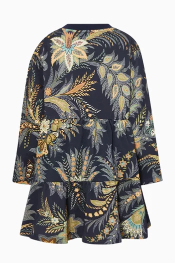 Botanical Toile Print Dress