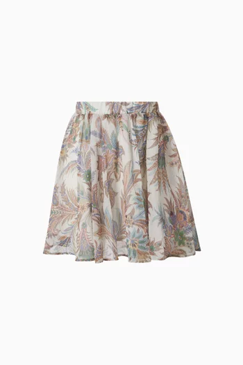 Floral-print Skirt