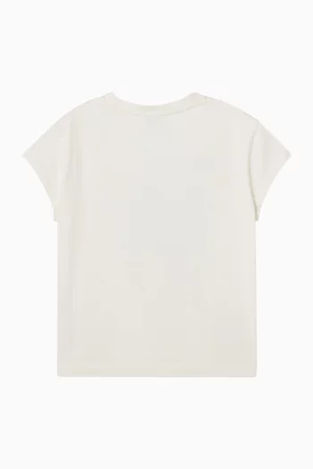 Floral Print Logo T-Shirt