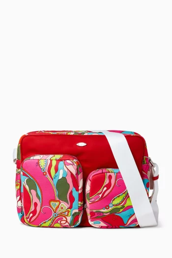 Pucci-printed Changing Bag in Nylon