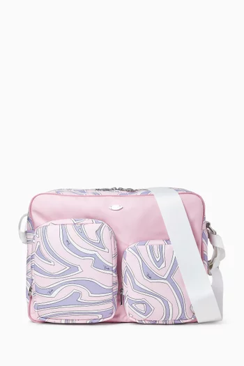 Pucci-printed Changing Bag in Nylon
