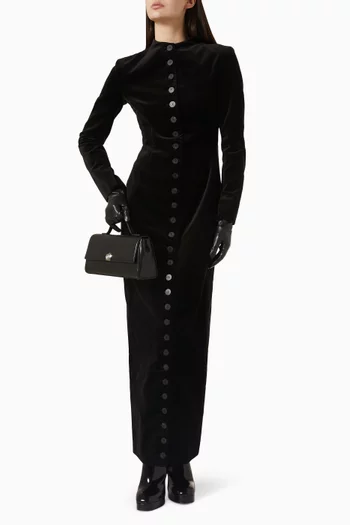 Button Maxi Dress