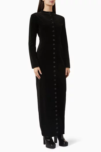 Button Maxi Dress