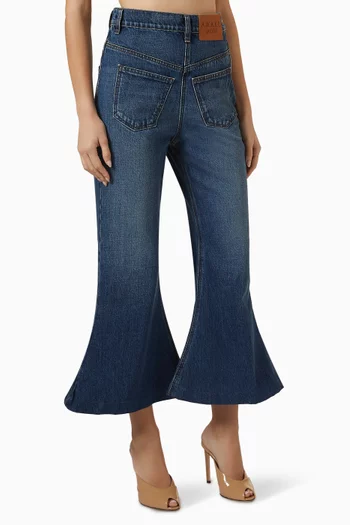 Cropped Flared Jeans
