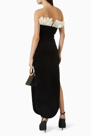 Ruffle Strapless Dress
