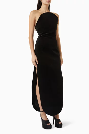 Ruffle Strapless Dress