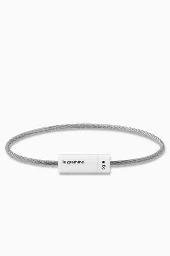 5g Brushed Cable Bracelet in Ceramic