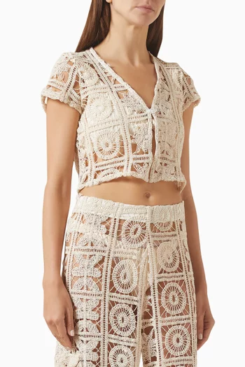 Aira Top in Cotton-blend