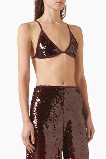 Sequin Bralette Top