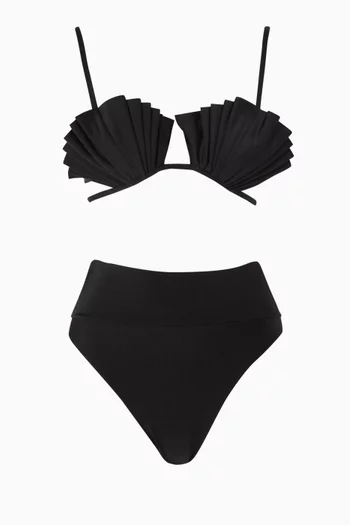 Seashell High-leg Bikini Set