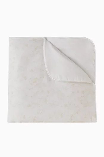 Embroidered Blanket in Percale