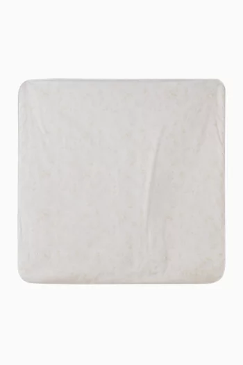 Embroidered Blanket in Percale