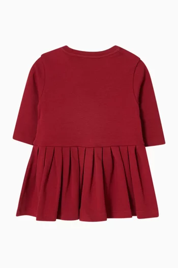 Logo Dress in Cotton