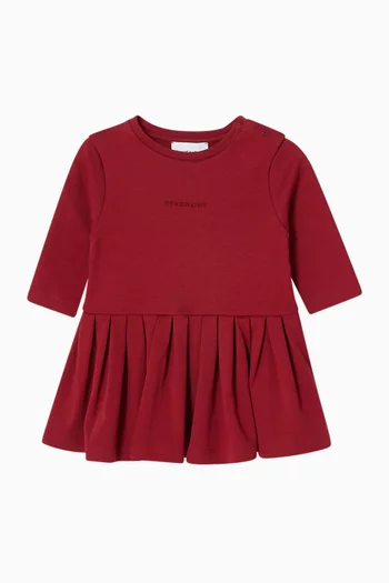 Logo Dress in Cotton