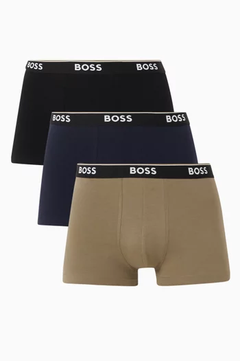 Logo Trunks in Cotton, Set of 3