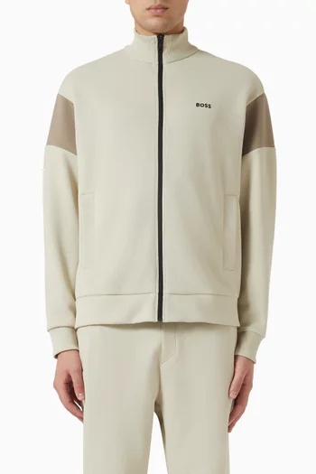 Zip-up Sweatshirt in Cotton-blend