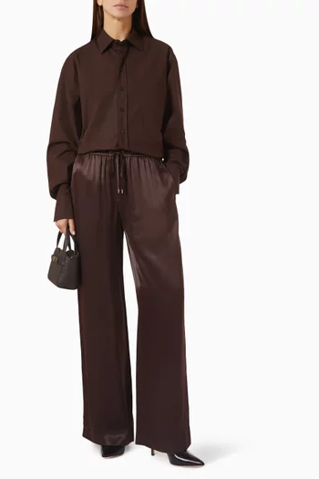 Relaxed-fit Pants in Satin
