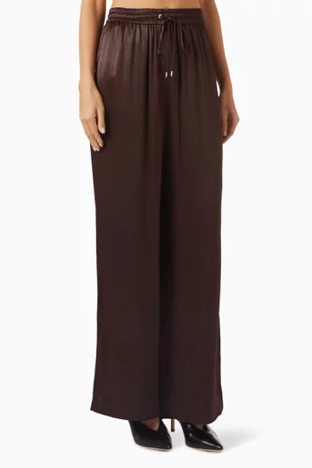 Relaxed-fit Pants in Satin