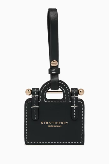 Tote Bag Charm in Leather