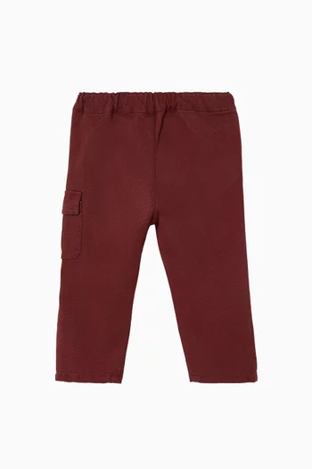 Straight-leg Pants in Cotton Piqué
