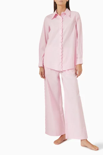 Ariel Shirt & Pants Set in Organic-cotton
