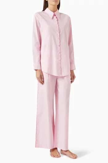 Ariel Shirt & Pants Set in Organic-cotton