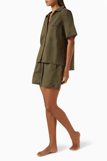 Matilda Shirt & Shorts Set in Linen Blend