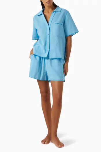 Matilda Shirt & Shorts Set in Linen Blend