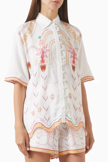Gardenia Shirt in Cotton-linen