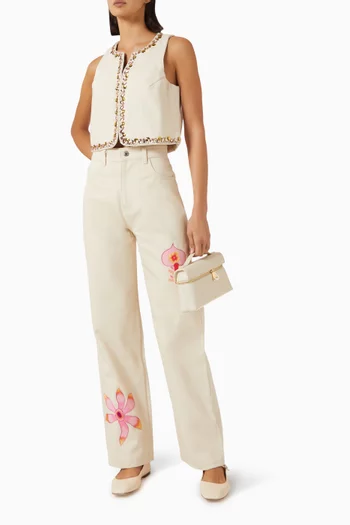 Shiny Flore Jeans in Denim