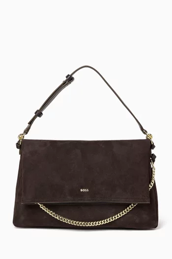 Yelena Shoulder Bag in Faux Leather Suede