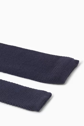 Textured Tie in Wool