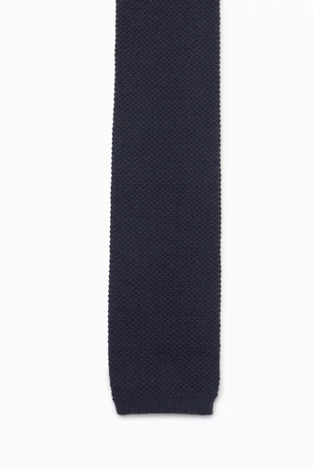 Textured Tie in Wool