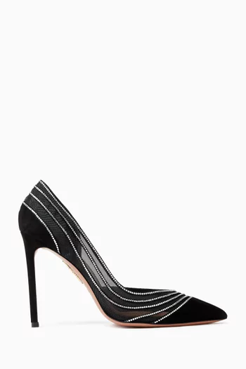 Dream Girl 105 Pumps in Suede & Mesh
