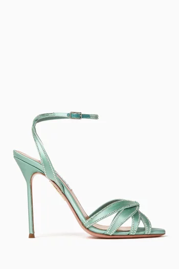 Soulmate 105 Crystal Sandals in Satin