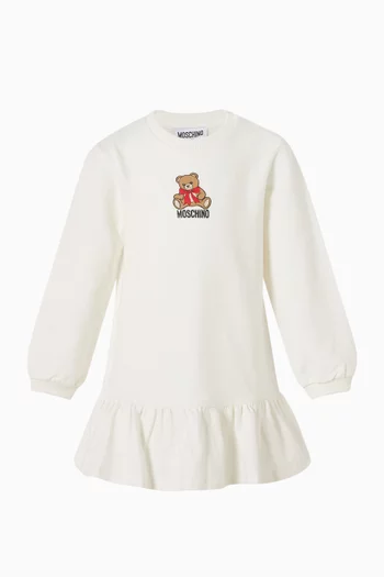 Teddy Print Dress