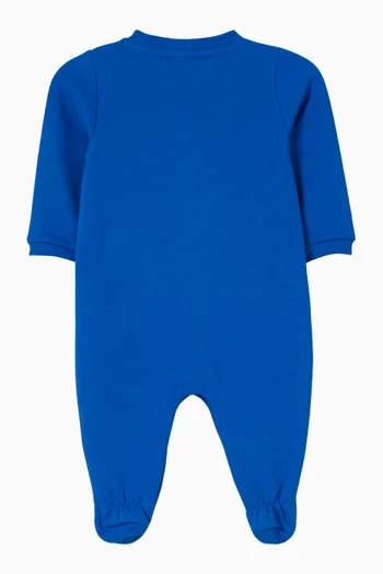 Teddy Print Pyjama Sleepsuit Gift Set in Cotton