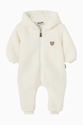Logo Hoodie Pyjamas in Fleece