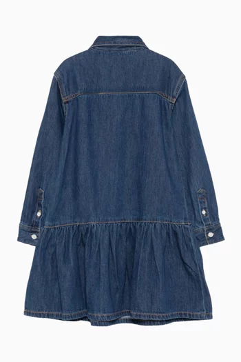 Buttoned Dress in Denim