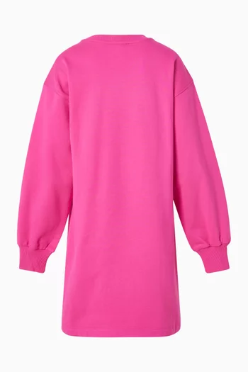 Teddy Bear Sweatshirt Dress in Cotton Blend