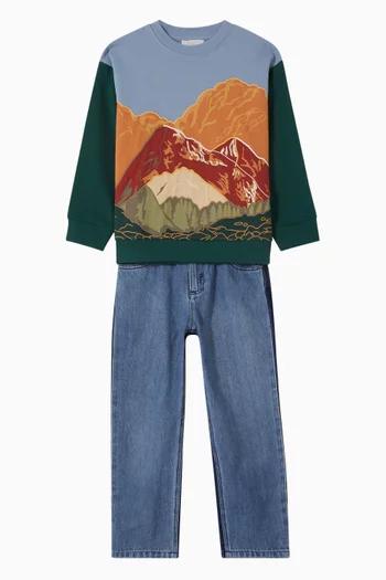 Mountain Sweatshirt in Cotton