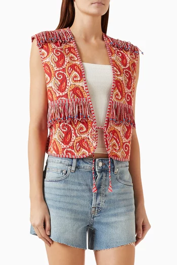 Quilted Vest in Cotton