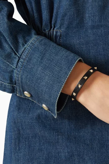 Spike Bracelet in Leather